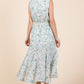Floral Eyelet Midi Sundress