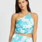 EMORY PARK One Shoulder Wildflower Print Top