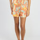 EMORY PARK Smocked Waist Floral Shorts