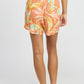 EMORY PARK Smocked Waist Floral Shorts
