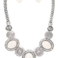 Oval Stone Western Bib Necklace Set