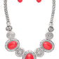 Oval Stone Western Bib Necklace Set