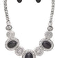 Oval Stone Western Bib Necklace Set