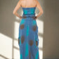 BY CLAUDE Strapless Maxi Cargo Denim Dress