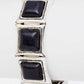 LA JEWELRY Stretch Square Stone Bracelet