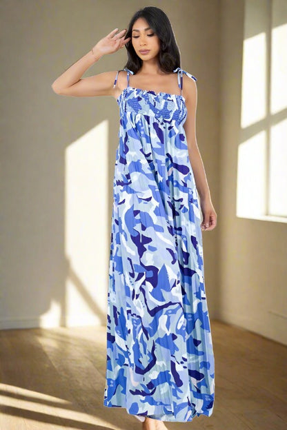 BY CLAUDE Tank Printed Wide-leg Summer Jumpsuit