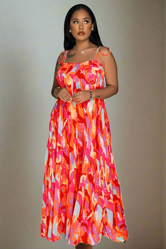BY CLAUDE Tank Printed Wide-leg Summer Jumpsuit