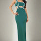 BY CLAUDE 2 Piece Maxi Dress with Bralette Top Set