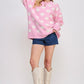 JADE by JANE Women's Plus-size Polkadot & Soccer Ball Long Sleeves Sweater