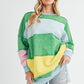 Rugby Color Block Stripe Sweatershirt