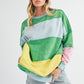Rugby Color Block Stripe Sweatershirt