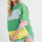 Rugby Color Block Stripe Sweatershirt