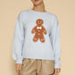 Gingerbread man knit sweater