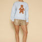 Gingerbread man knit sweater
