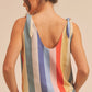 AEMI & Co. Colorful Striped Gracie Tank with Tie Straps