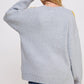 JADE by JANE Women's Plus-size Oversized Knitted Sweater with Floral Drawn