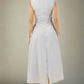 BY CLAUDE Heather Grey Sleeveless Side Cutout Maxi Dress