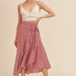 AEMI & Co. Flirty Printed Flare Cara Skirt