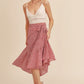 AEMI & Co. Flirty Printed Flare Cara Skirt