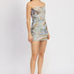 EMORY PARK Mini Ruched Tube Party Dress