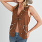 AEMI & Co. Western Love Buttoned Down Vest