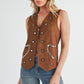 AEMI & Co. Western Love Buttoned Down Vest