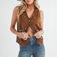 AEMI & Co. Western Love Buttoned Down Vest