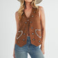 AEMI & Co. Western Love Buttoned Down Vest