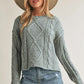 AEMI & Co. Knitted Exposed Seem Sweater- Adela Sweater