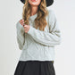 AEMI & Co. Knitted Exposed Seem Sweater- Adela Sweater