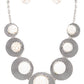 LA JEWELRY Round Stone Western Inspired Bib Necklace Set