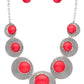 LA JEWELRY Round Stone Western Inspired Bib Necklace Set