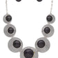LA JEWELRY Round Stone Western Inspired Bib Necklace Set