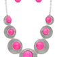 LA JEWELRY Round Stone Western Inspired Bib Necklace Set