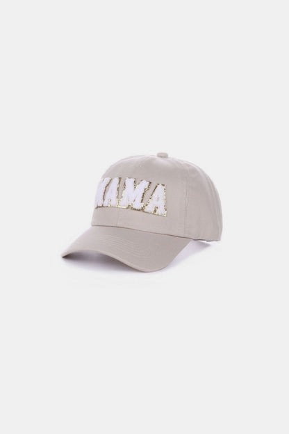 ZENANA "MAMA" Chenille Patch Baseball Cap