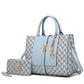 MFK COLLECTION Yuliana Circular Print Satchel Bag with Wallet