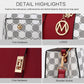 MFK COLLECTION Yuliana Circular Print Satchel Bag with Wallet