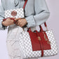 MFK COLLECTION Yuliana Circular Print Satchel Bag with Wallet