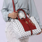 MFK COLLECTION Yuliana Circular Print Satchel Bag with Wallet
