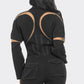 Chic Mesh-Panelled Black Romper