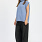 EMORY PARK Split Back Turtleneck Sleeveless Sweater Top