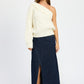EMORY PARK Oversized One Shoulder Knit Sweater