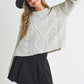 AEMI & Co. Knitted Exposed Seem Sweater- Adela Sweater