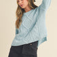 AEMI & Co. Knitted Exposed Seem Sweater- Adela Sweater