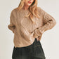 AEMI & Co. Knitted Exposed Seem Sweater- Adela Sweater