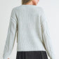 AEMI & Co. Knitted Exposed Seem Sweater- Adela Sweater