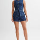 WOMEN FASHION DENIM TWO PIECE SET
