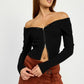 WRAPPED BUCKLE BELT MINI SKIRT