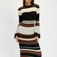 STRIPE MAXI BODYCON DRESS