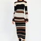 STRIPE MAXI BODYCON DRESS